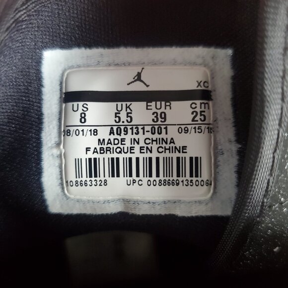 Women's Size 8 Air Jordon High Tops With Pink Marble Swoosh - Picture 7 of 7